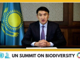 Экология министрі БҰҰ биоалуантүрлілік саммитінде видеоүндеу жасады