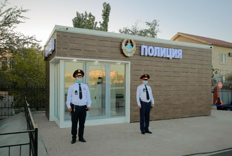 Атырауда Жайық жағалауынан полиция бекеті ашылды