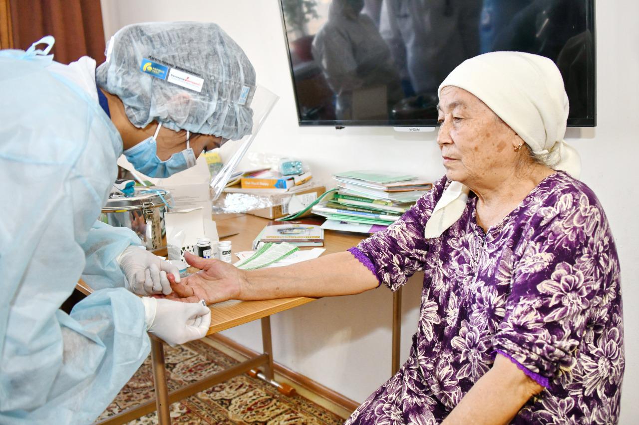 Қариялар мен балалар дәрігерге үйде қаралады