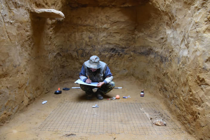 Тасқопадан табылған сармат жауынгері қайда?