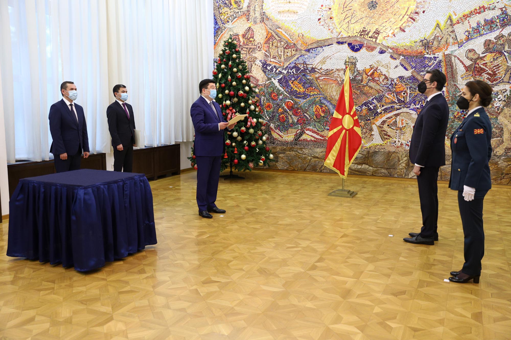 Қазақстан Елшісі Солтүстік Македония Президентіне сенім грамоталарын тапсырды