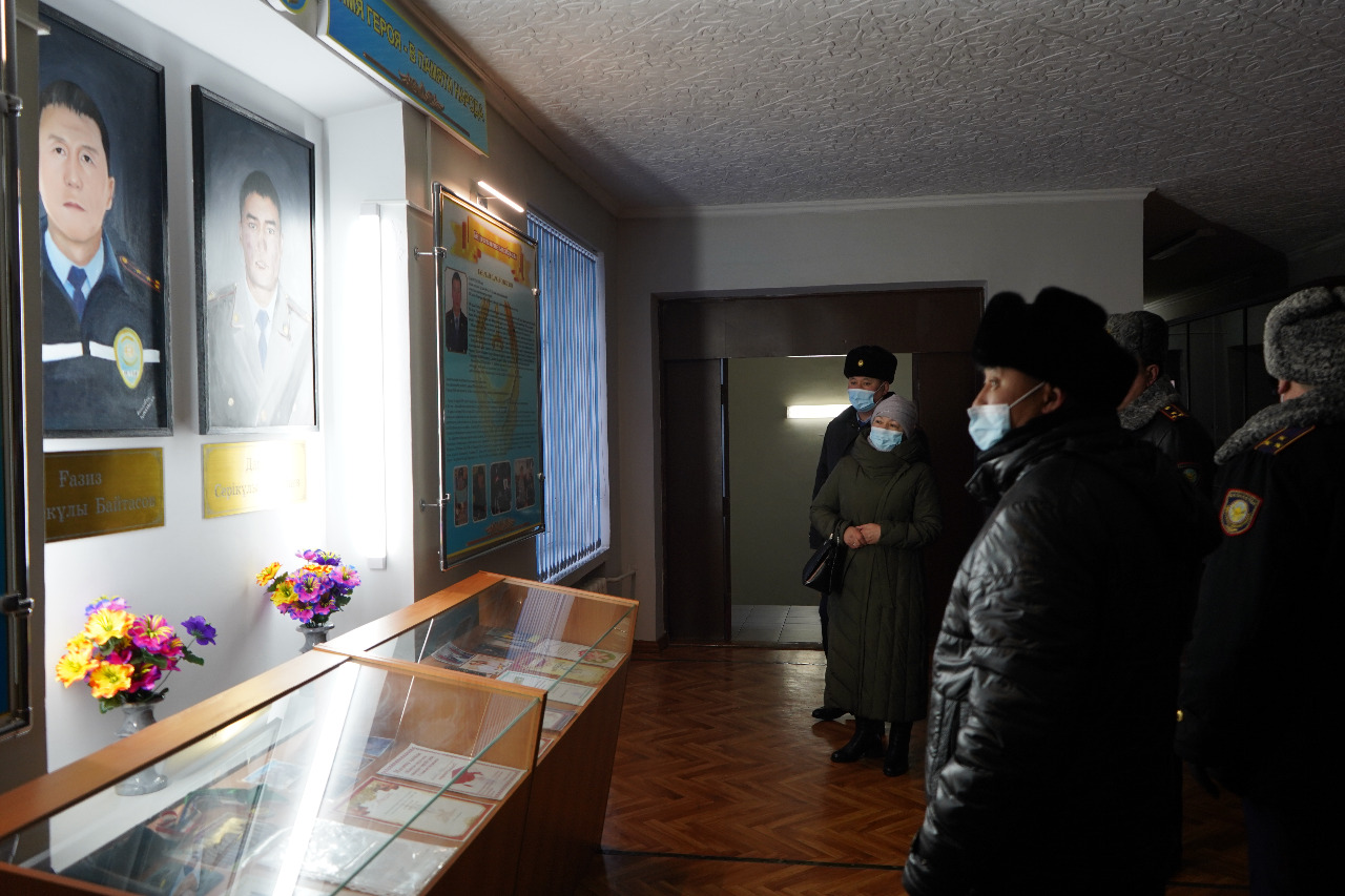 Қызмет барысында қаза тапқан полицейлерді еске алу жиыны өтті