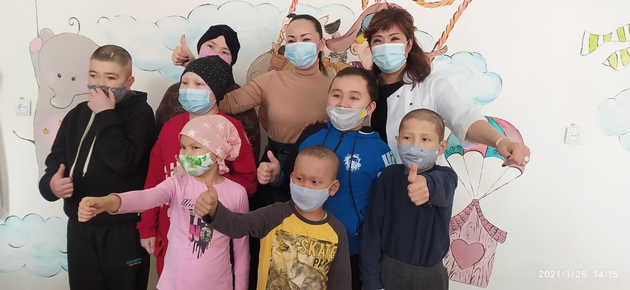 Алматыдағы Балалар онкологиясы орталығында сауапты іс атқарылды