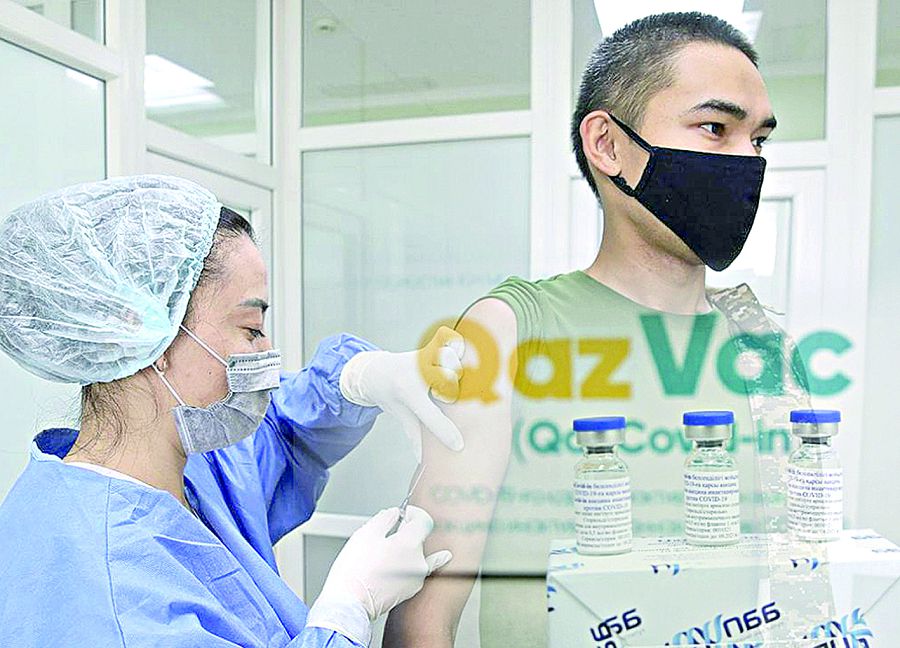 Отандық QazVac вакцинасын егу басталды