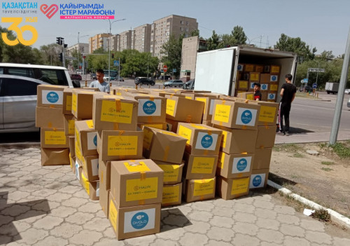 287 мұқтаж отбасына азық-түлік қоржыны тапсырылды