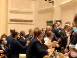 Грузия парламентінде төбелес болды