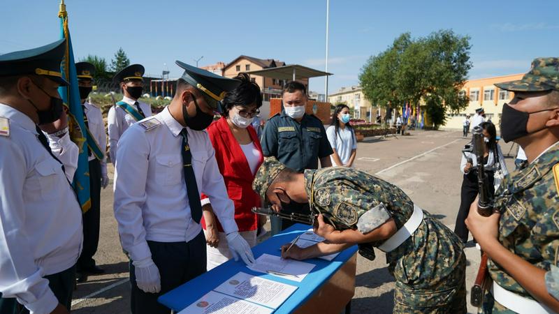 ҚР Ұлттық ұланының 200-ден астам сарбазы әскери ант қабылдады