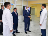 Мемлекет басшысы Көкшетау қаласындағы онкологиялық емханаға барды