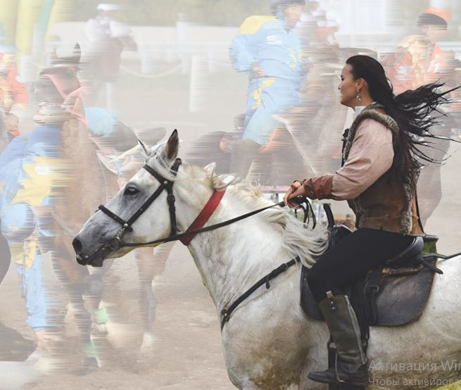 Көкпар тартқан қыз