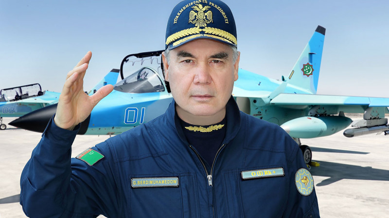 Түрікменстан президенті жаңа әскери ұшақты сынақтан өткізді