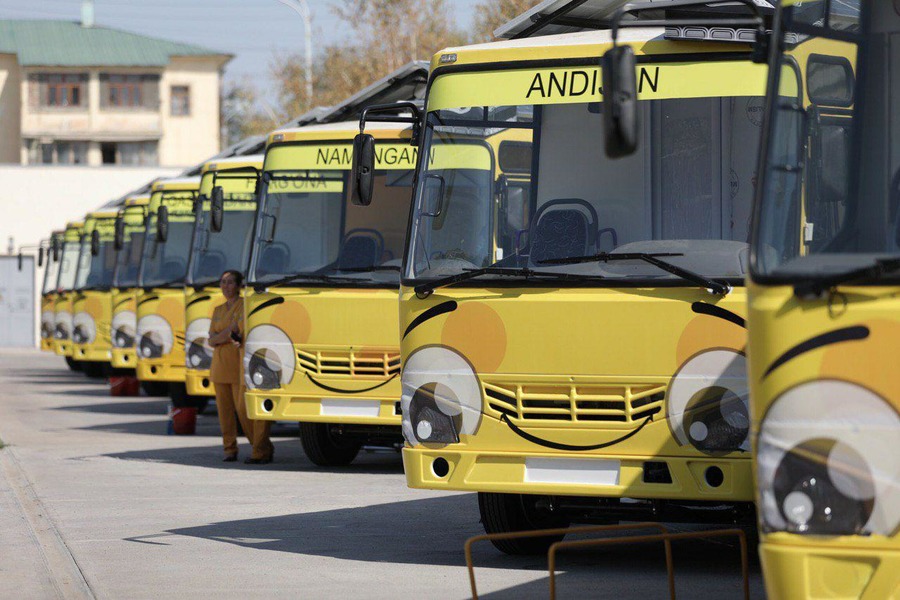 Өзбекстанда балабақша-автобустар жұмысын бастады