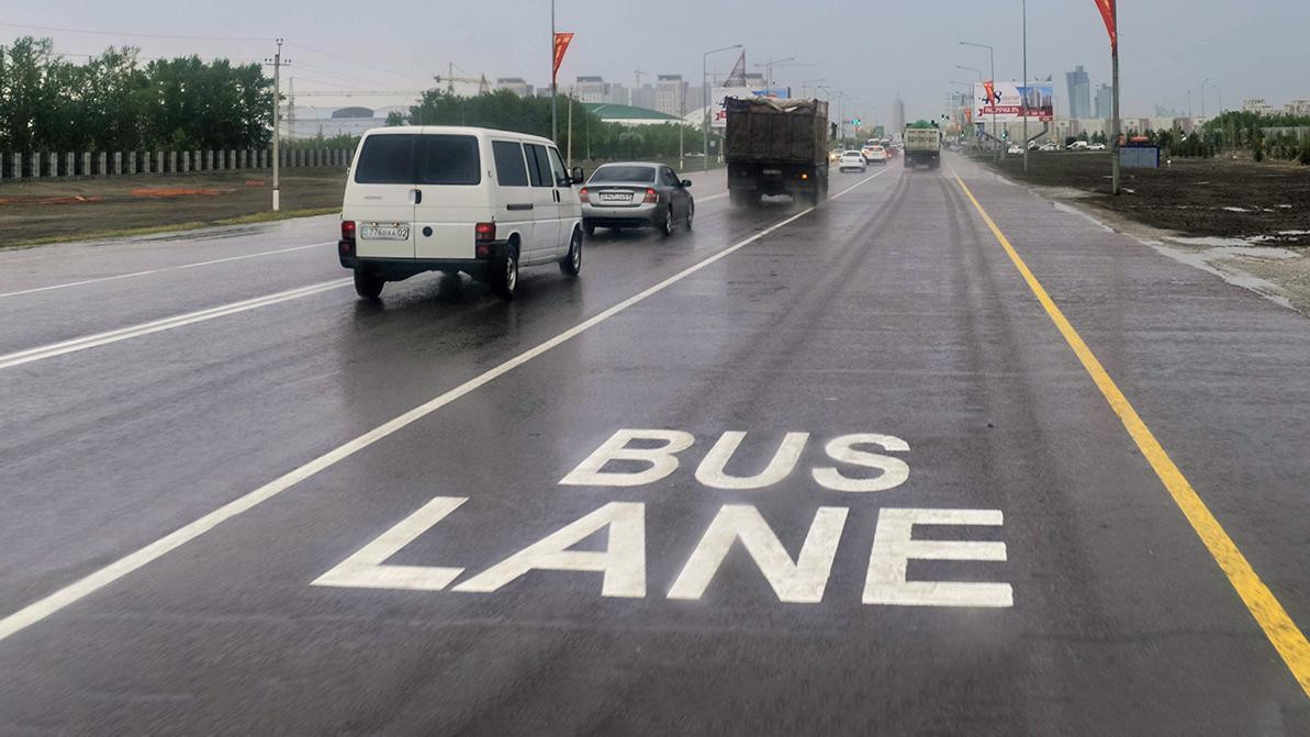 Елордада Тұран даңғылындағы Bus Lane уақытша алынады