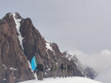 Әскери альпинистер «Батыр-панфиловшылар» шыңына ту тікті