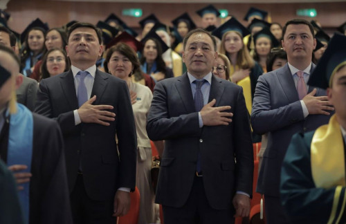 Астана медицина университетінің түлектеріне диплом табысталды