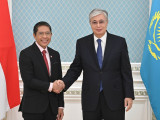 Мемлекет басшысы Сингапур делегациясын қабылдады