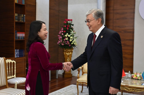 Мемлекет басшысы Вьетнамның вице-президентімен кездесті