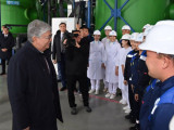 Президент «Каспий» су тұшыту зауытына барды