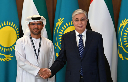 Президент Abu Dhabi Ports Group компаниясының бас директорымен кездесті