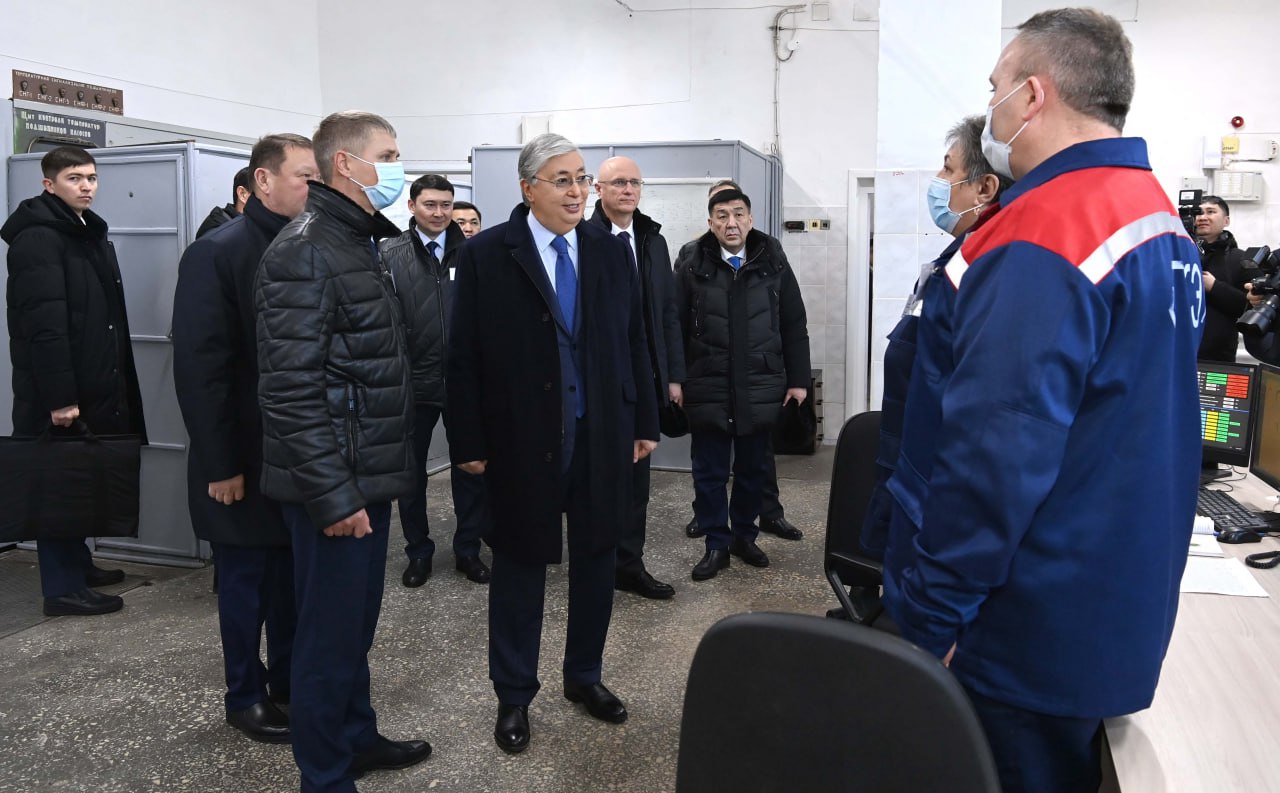 Президент Лисаков қаласының жылу электр орталығына барды