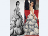 Америкалық актриса Dior-дың қазақ қызына арнап тіккен көйлегінің көшірмесін киіп шықты
