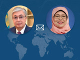 Мемлекет басшысы Сингапур Президентіне құттықтау жеделхатын жолдады