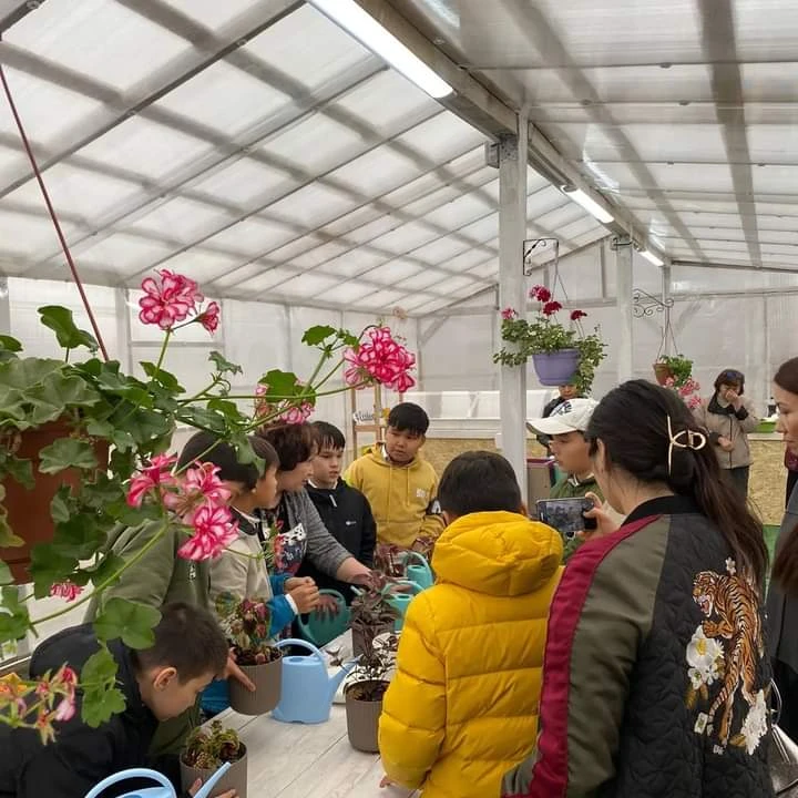 Әбіш мектебіндегі жылыжай