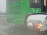 Алматыда жеңіл көлік пен жолаушылар автобусы соқтығысты