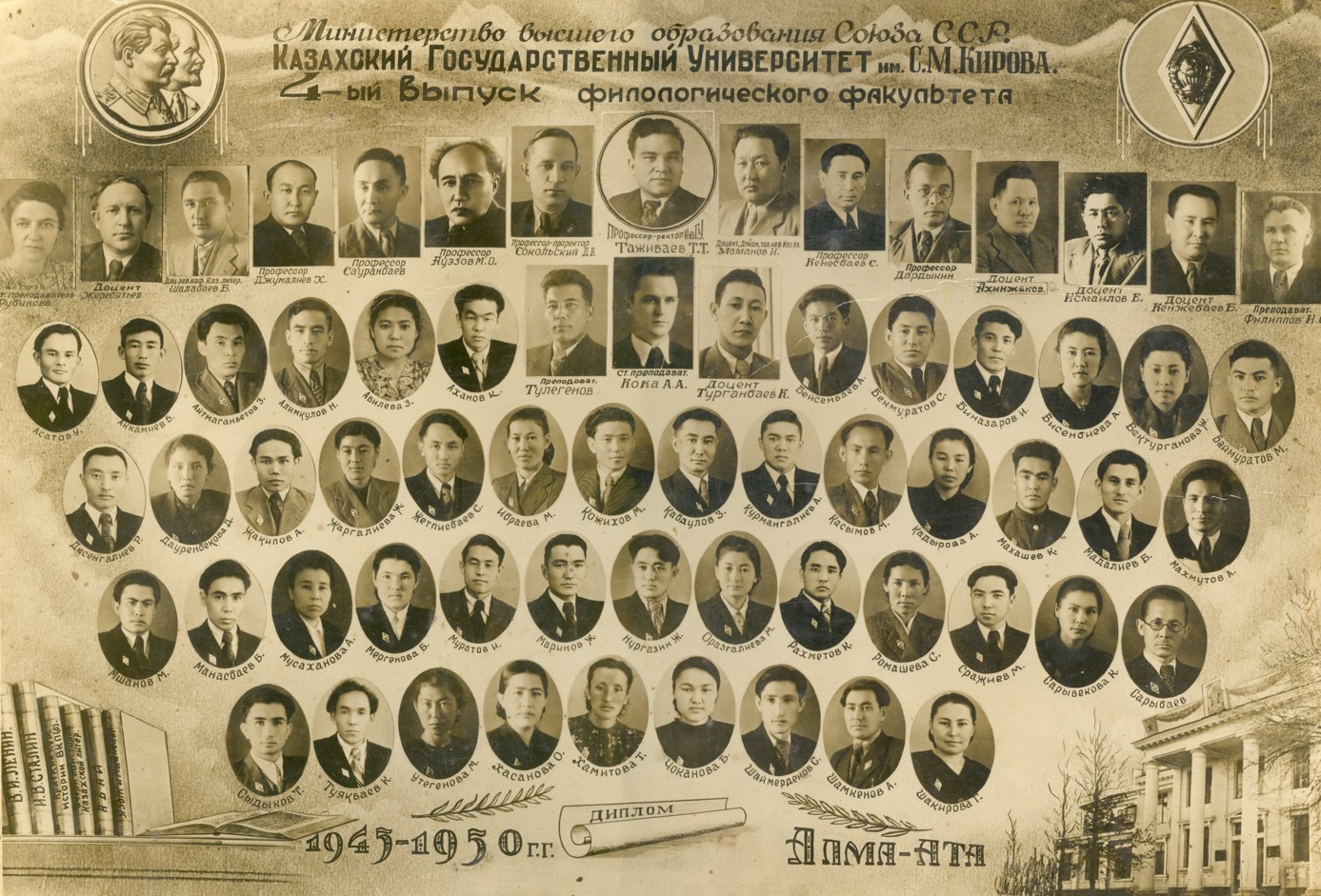 ҚазМУ: соғыстан кейінгі түлектер