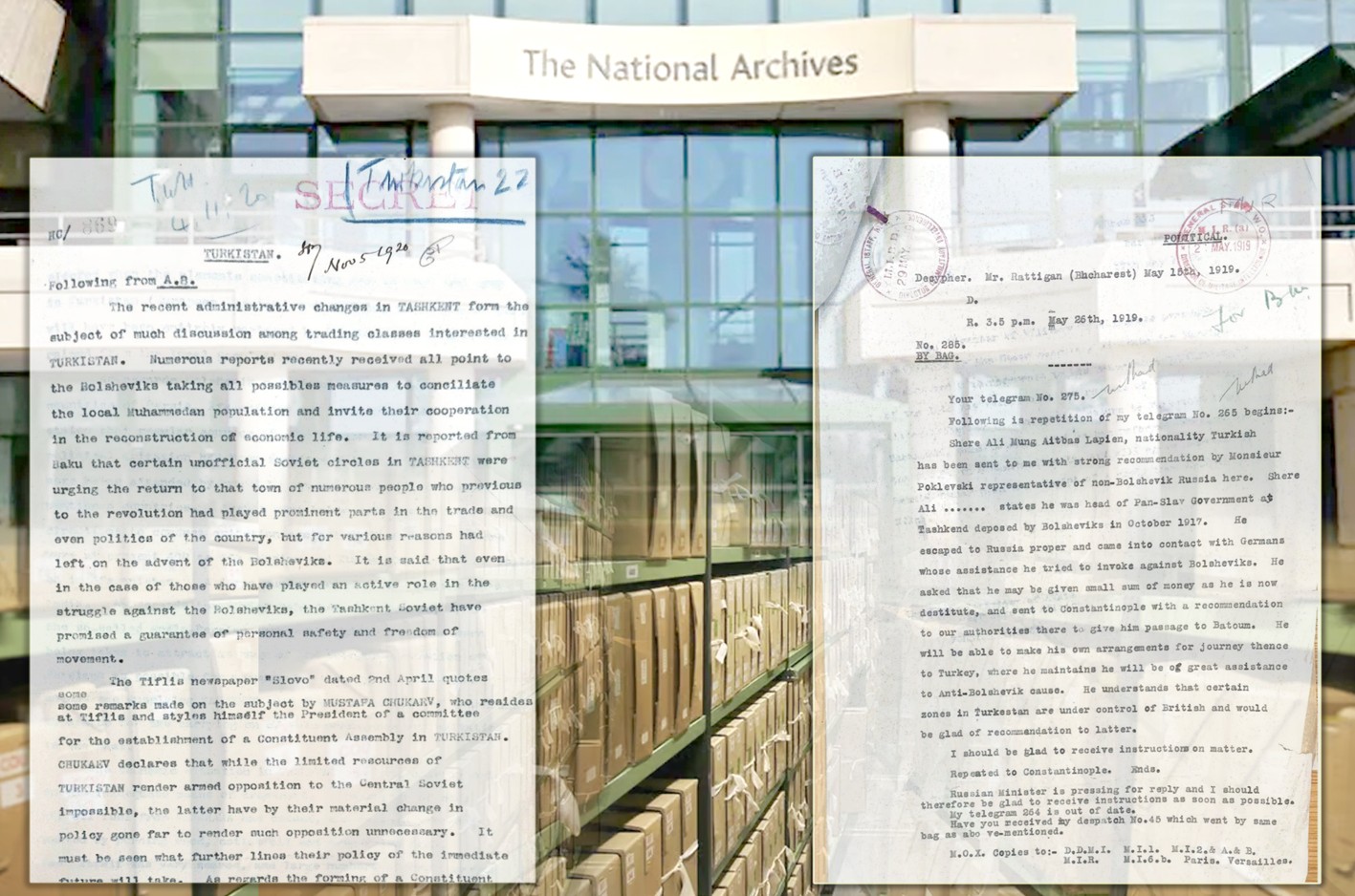 Британия архиві: Шоқайға қатысты құжат