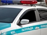 «Шұғыл шақыртуға шыққан». Астанада полиция көлігі аударылып қалды
