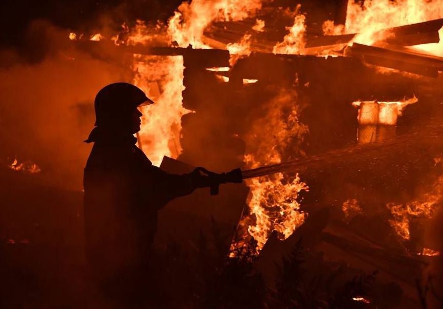 Алматы облысында әкімшілік ғимарат өртенді