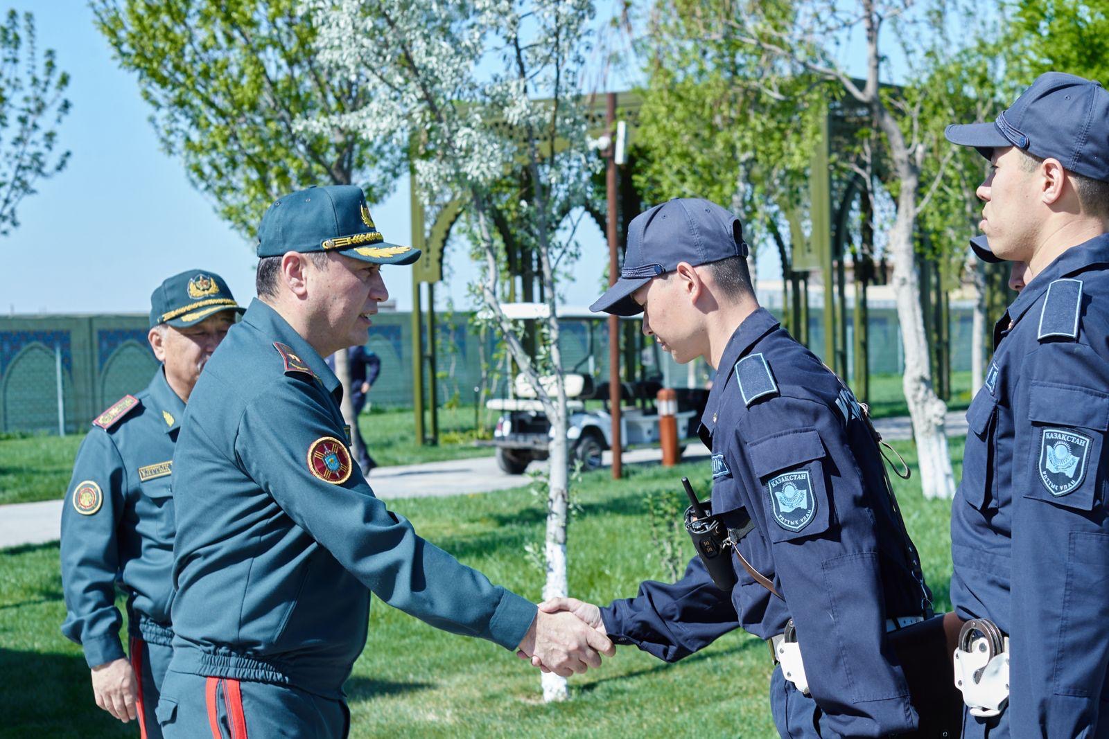 Ұлттық ұланның Бас қолбасшысы «Оңтүстік» өңірлік  әскери бөлімін тексерді