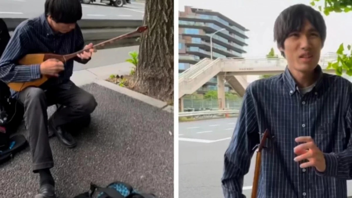 Токиода жапон жігіті «Адай» күйін тартып, көпшілікті таңқалдырды