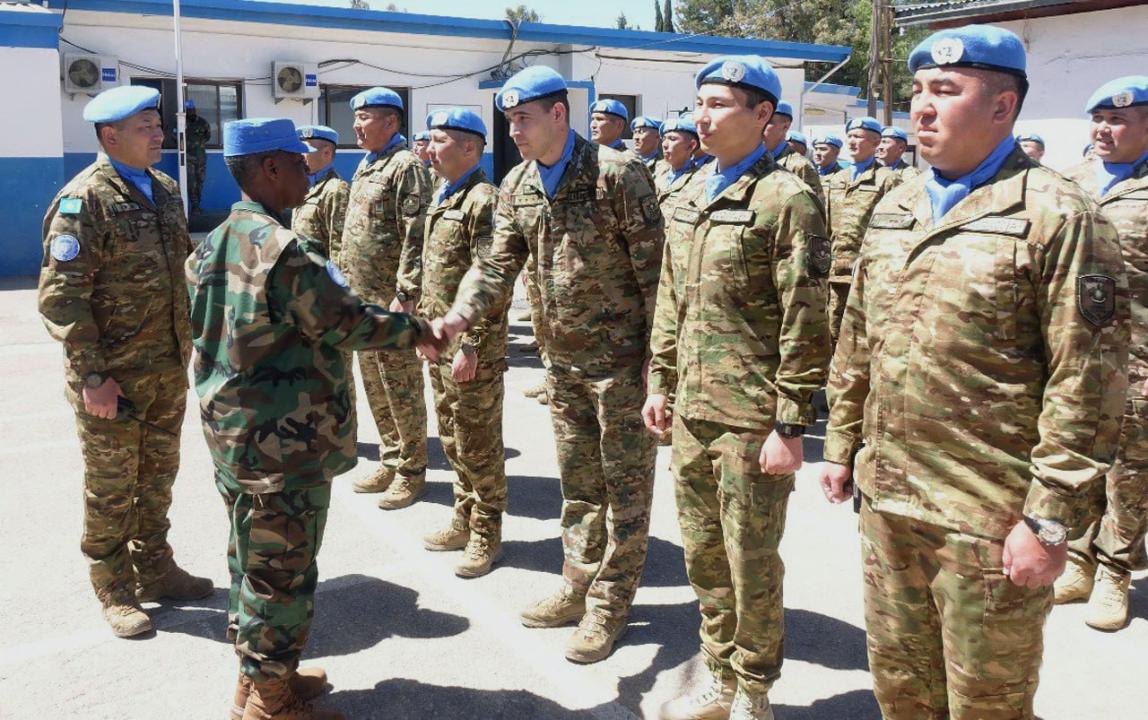 БҰҰ миссиясының қолбасшысы Голан жоталарындағы қазақстандық бітімгерлермен кездесті