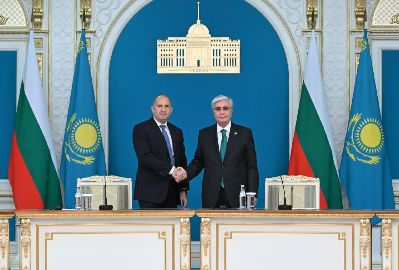 Қасым-Жомарт Тоқаев пен Румен Радев БАҚ өкілдері алдында сөз сөйледі