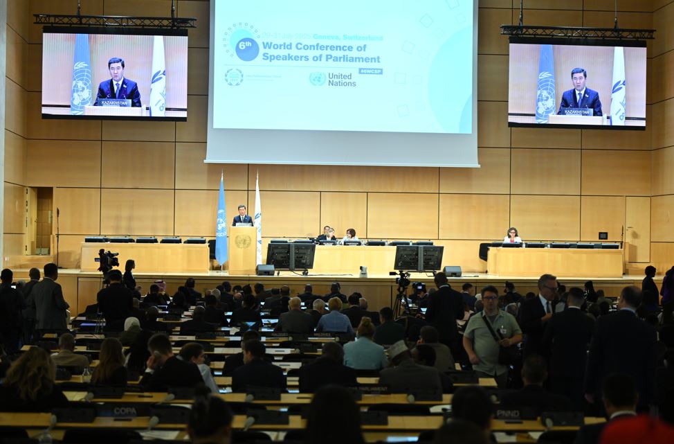 Қошанов Парламент спикерлерінің VI Дүниежүзілік конференциясында сөз сөйледі