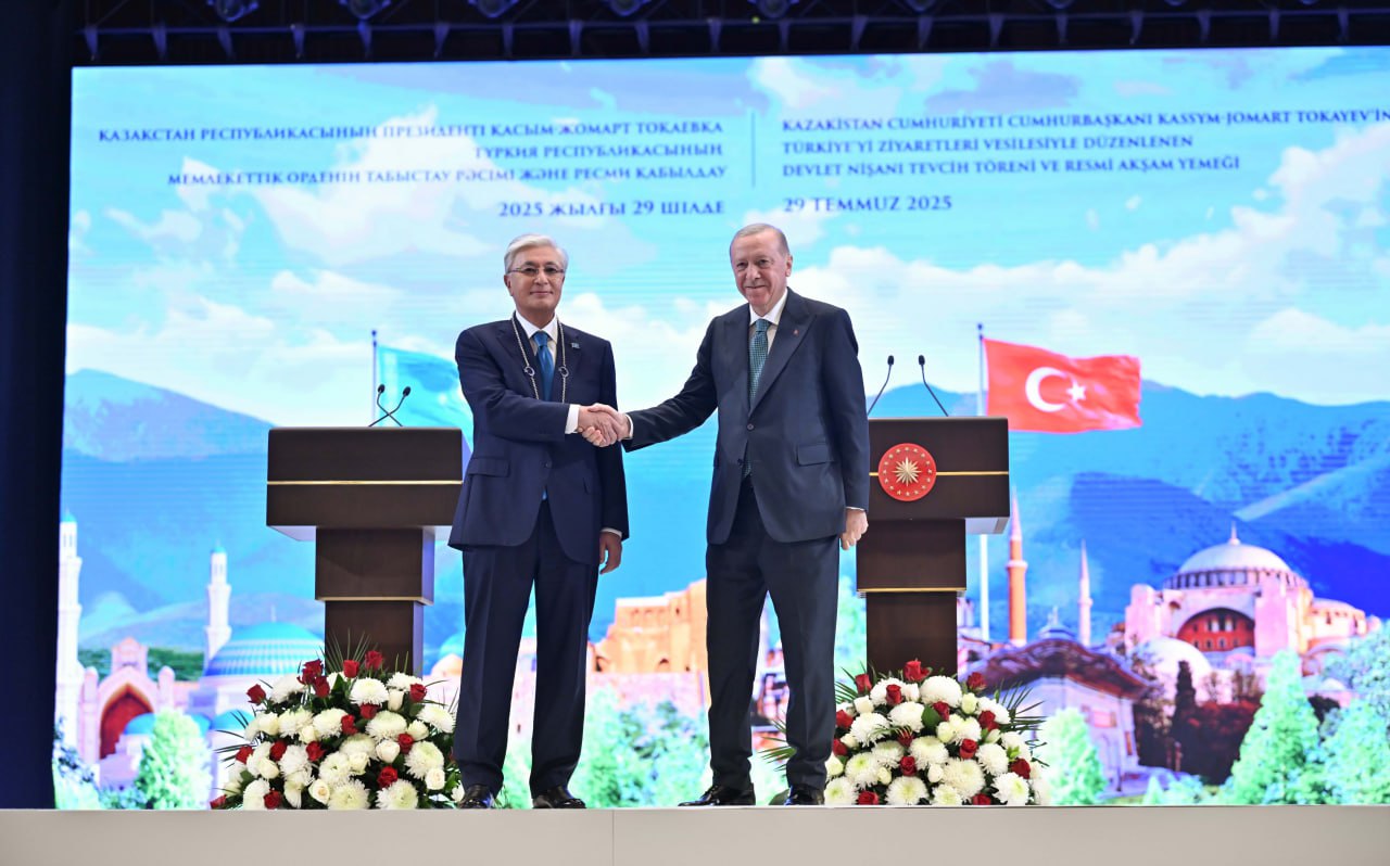 Қасым-Жомарт Тоқаев Президент Режеп Тайип Ердоғанға ризашылығын білдірді