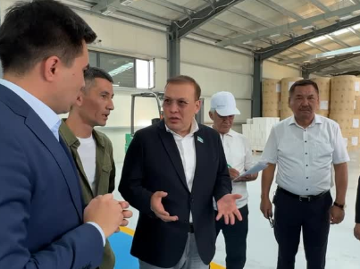 Мәжіліс депутаты Шымкенттегі жаңа көлік өткелінің құрылысымен танысты