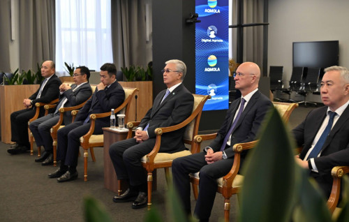 Мемлекет басшысы телекөпір арқылы Қосшы қаласын табиғи газға қосу рәсіміне қатысты