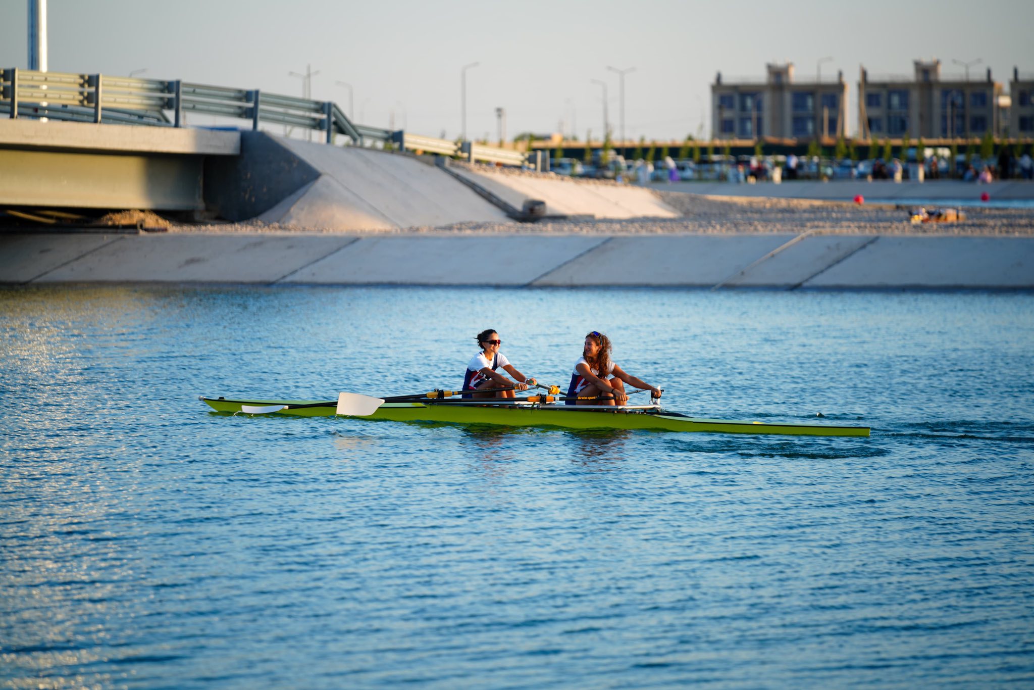 Түркістанда спорт кешендері бар бірегей ескек есу арнасы ашылды