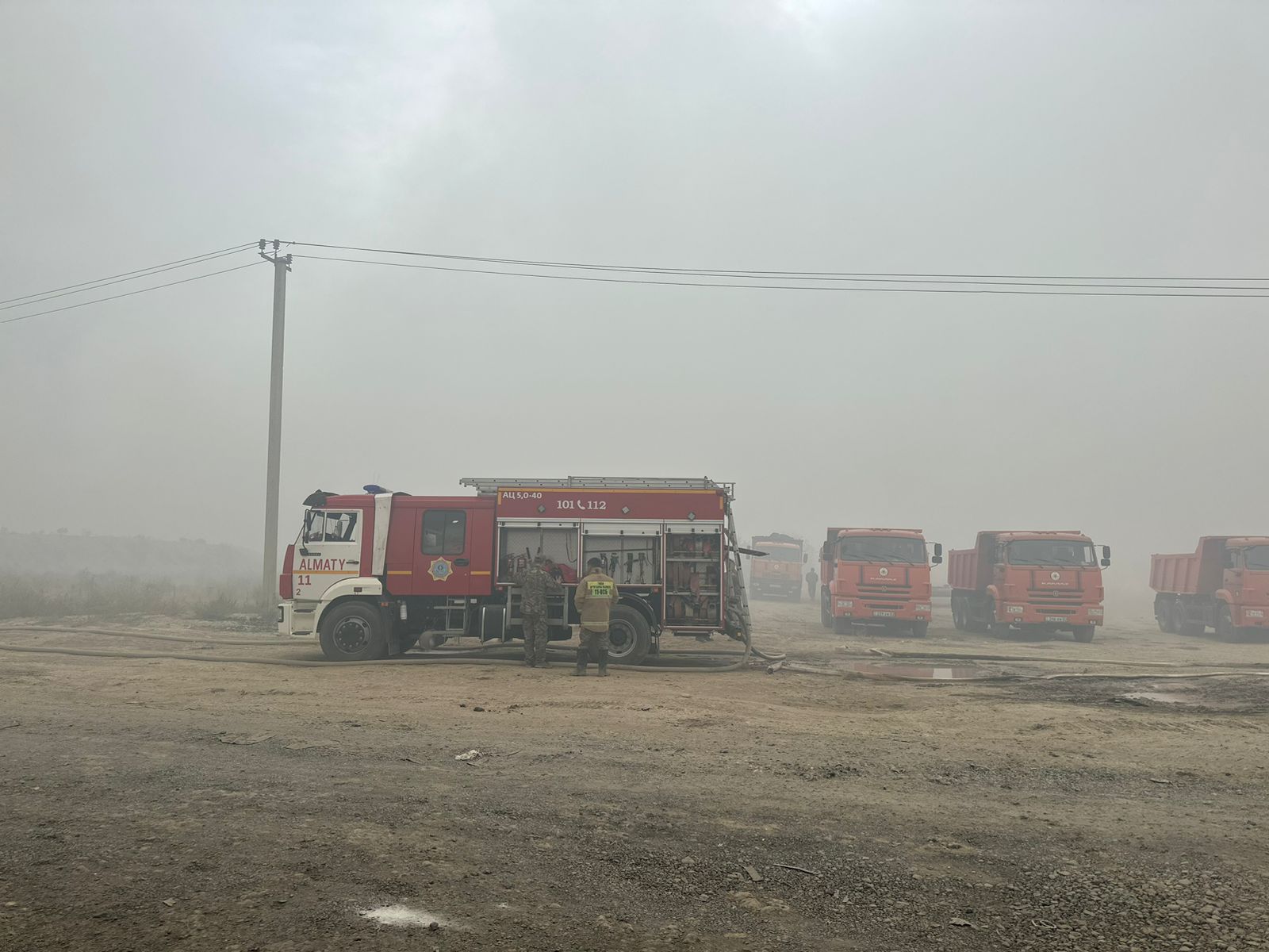 Алматы облысында қоқыс полигонынан өрт шықты