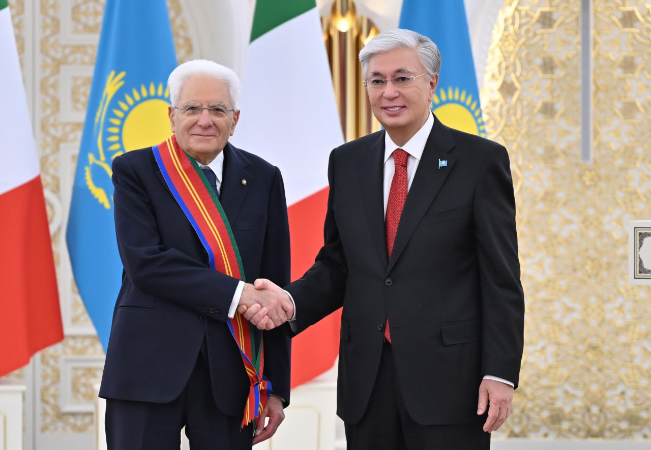 Тоқаев Италия Президентін І дәрежелі «Достық» орденімен марапаттады