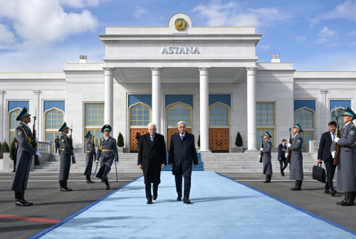 Қ.Тоқаев Италия Президентін елорда әуежайынан шығарып салды