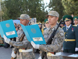 Сарбаздар әскери ант қабылдады