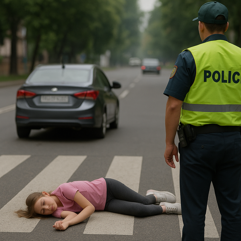 Жүргізуші 12 жастағы қызды қағып, өзі қашып кеткен