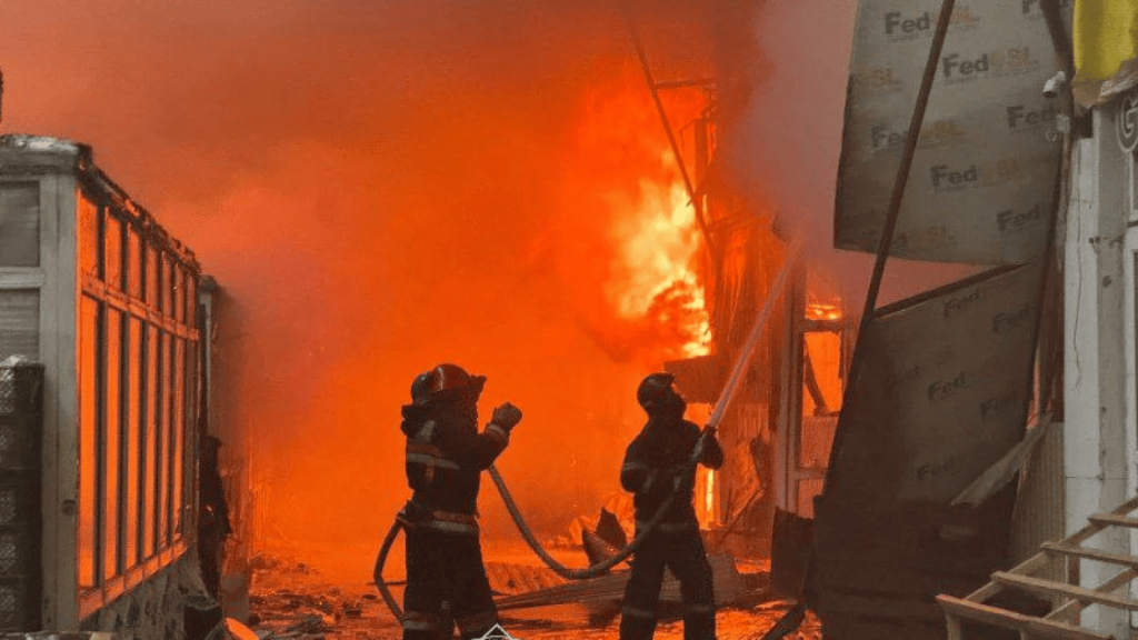 Астанада базар өртке оранды