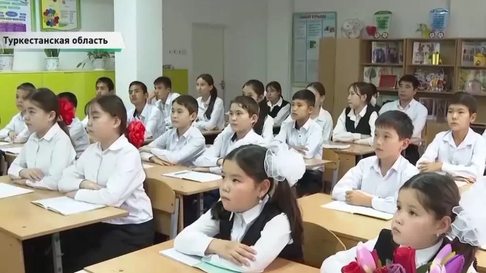 Түркістан өңірінде 16 жұп егіз бен сыңар бір мектепте оқиды