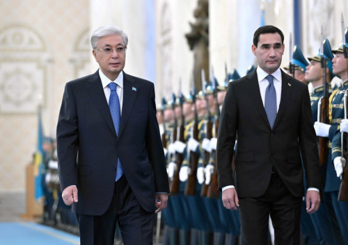 Ақордада Түрікменстан Президентін қарсы алу рәсімі өтті