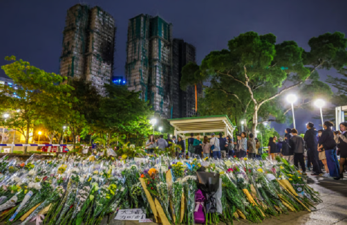 Гонконгтегі өрттен қаза болғандар саны 159-ға жетті