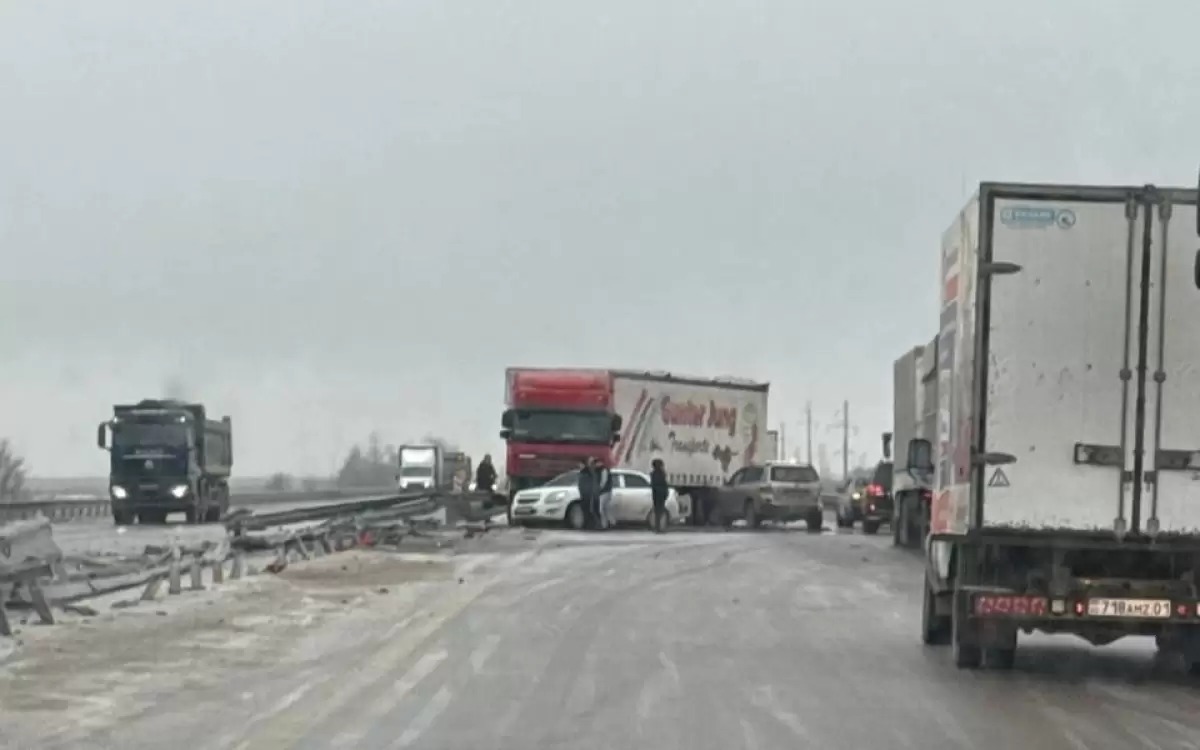 Ақмола облысында жаппай жол апаты болды